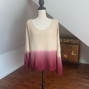 Gypsy Warrior ombré sweater, size large